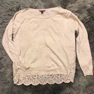 American Eagle Outfitters Lace Back Sweater
